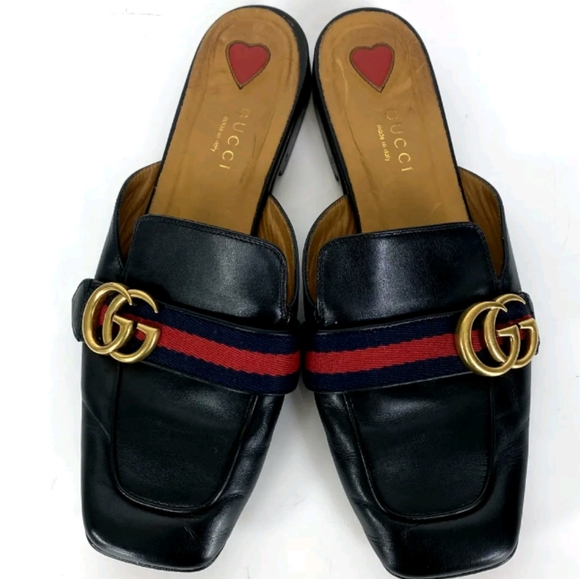 Gucci Shoes - 💚♥️ GUCCI - Peyton Web Mules!